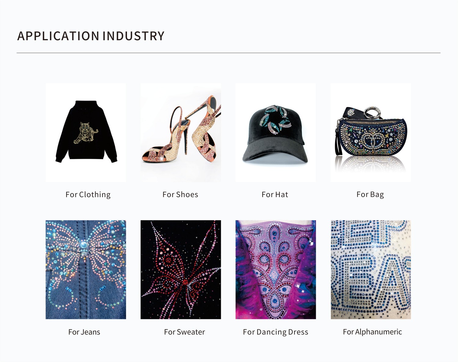 New Cut Hotfix Rhinestone Application