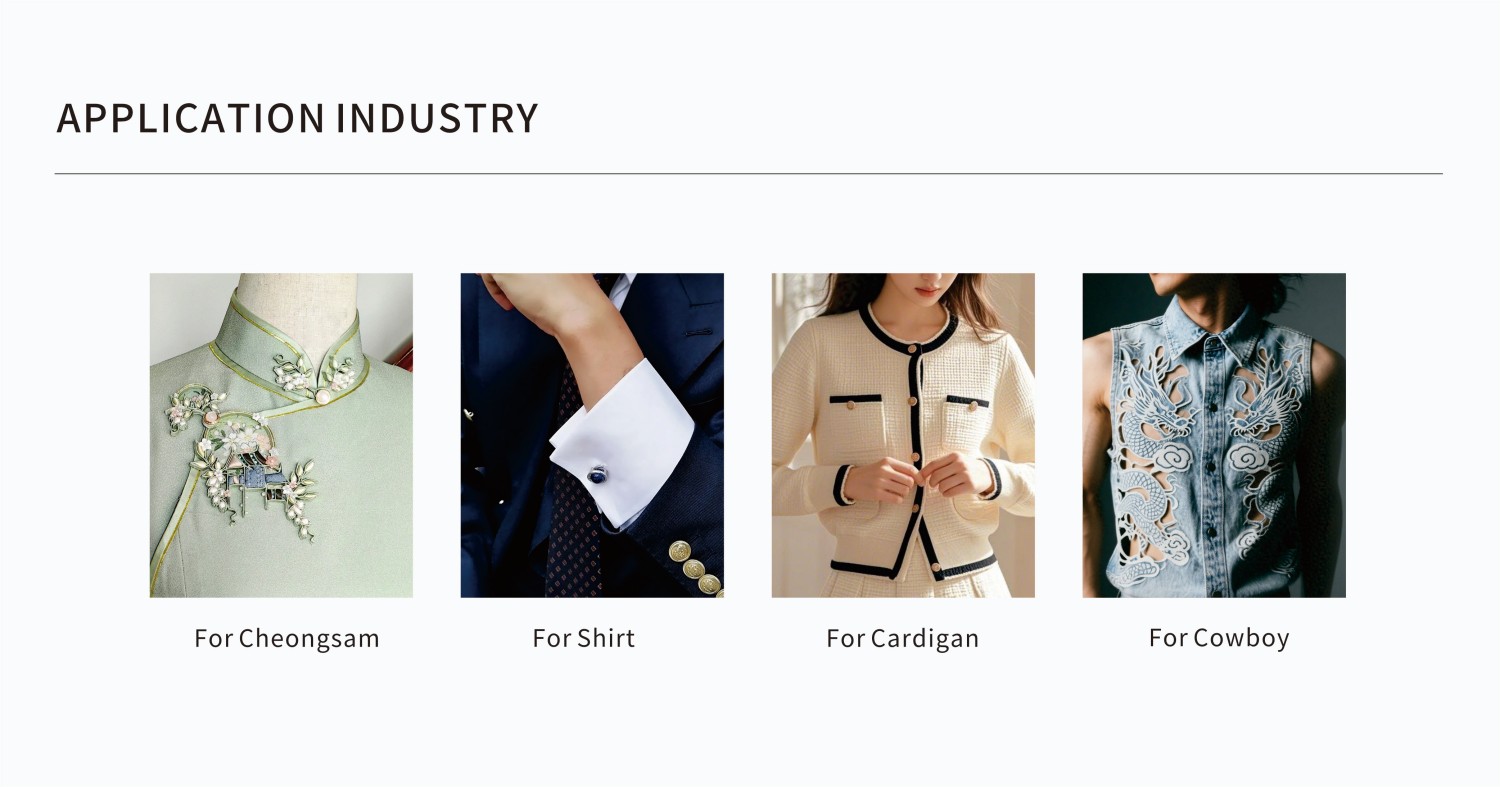 UB1122 Crystal Button - application Industry