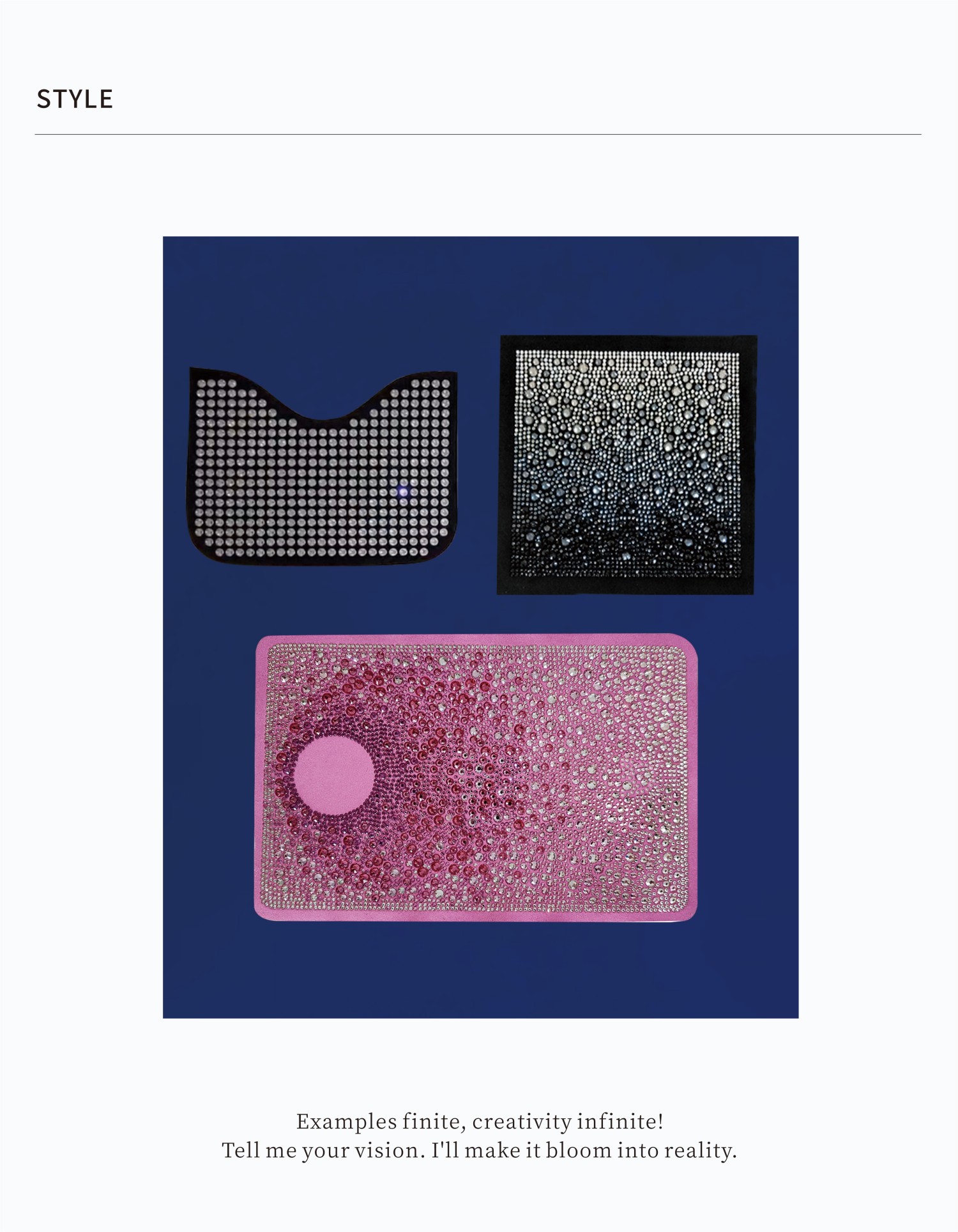 Rhinestone Designs for Bag