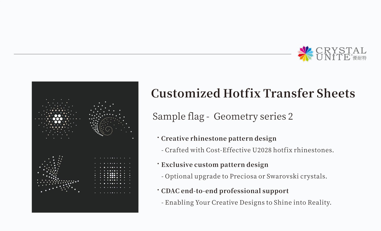 Custom Heat Transfer Rhinestone Designs