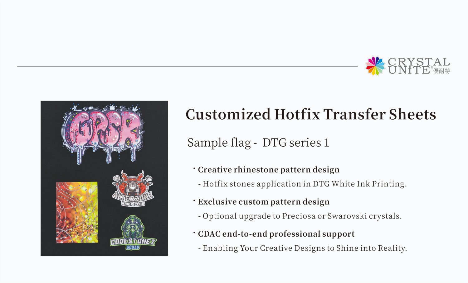 Custom Hot Fix Rhinestone Transfer