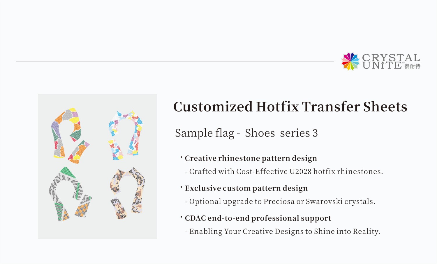 Hotfix Rhinestone Pattern for Shoes
