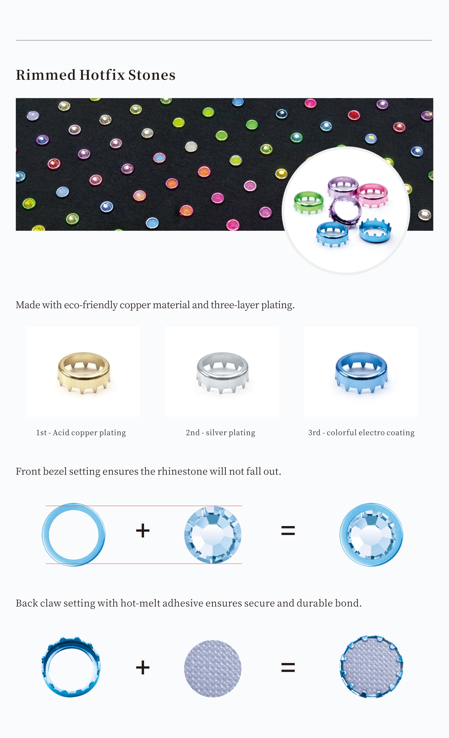 Rimmed Hotfix Stone Description