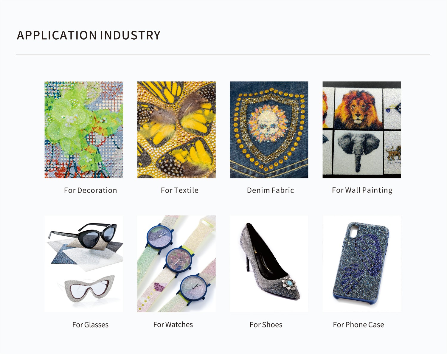 Crystal Fabric application industry