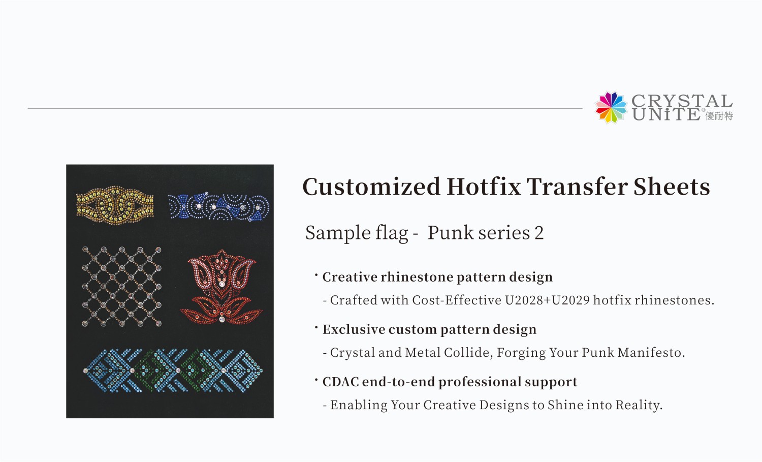 Rimmed Rhinestone Transfers for B2B