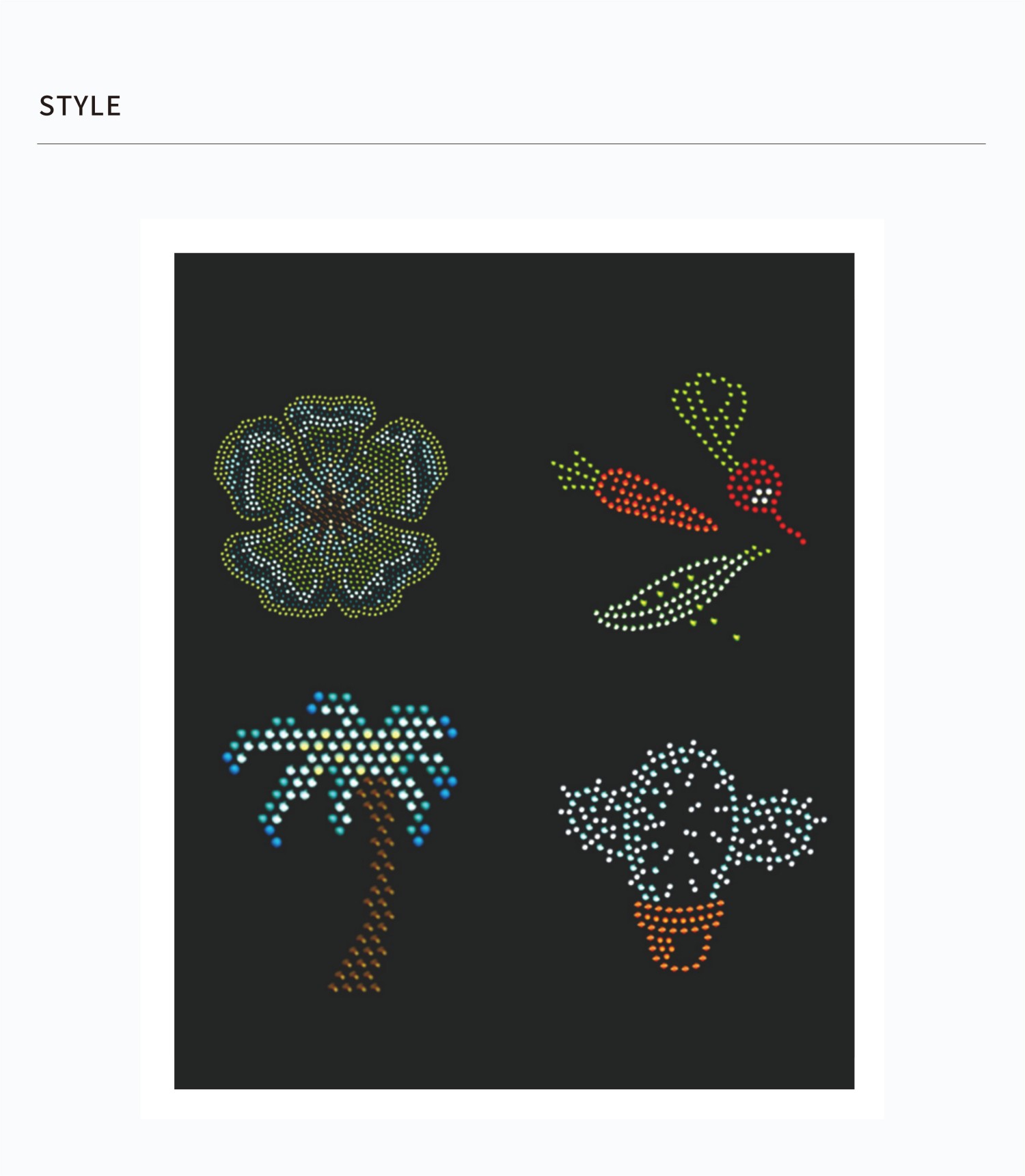 Custom Hotfix Rhinestone Transfer Sheets