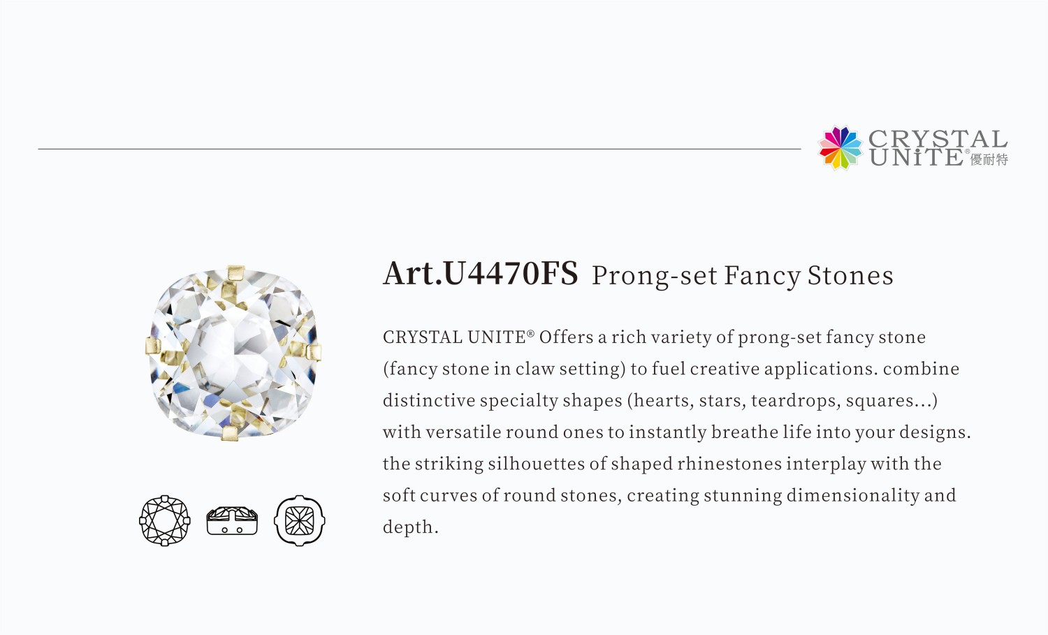 Brass Rhinestone Settings