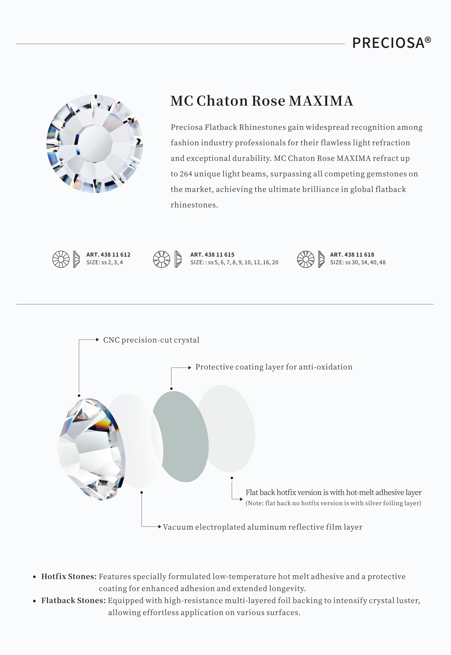 Chaton Rose MAXIMA by Preciosa