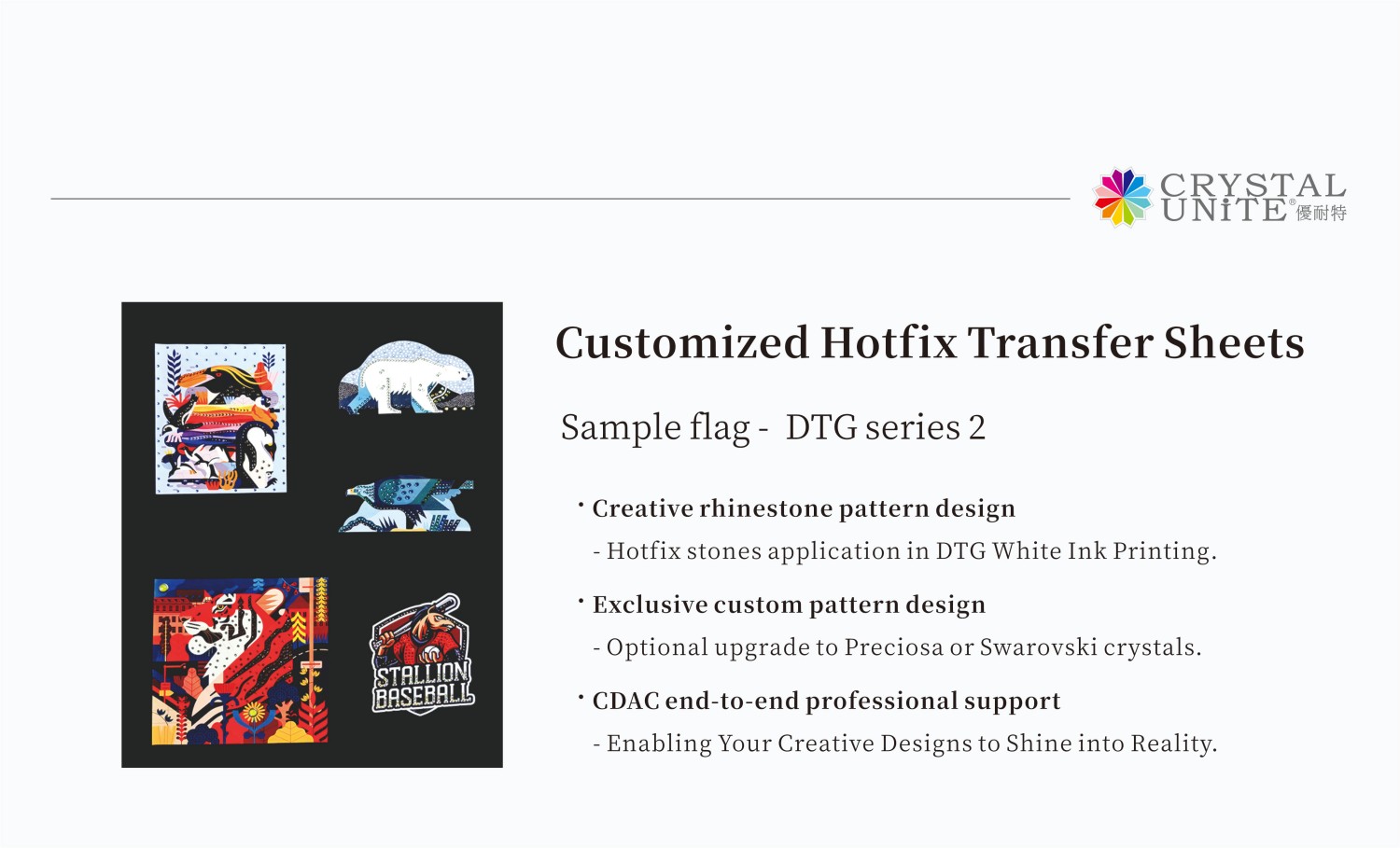 Custom Rhinestone Iron On Appliques