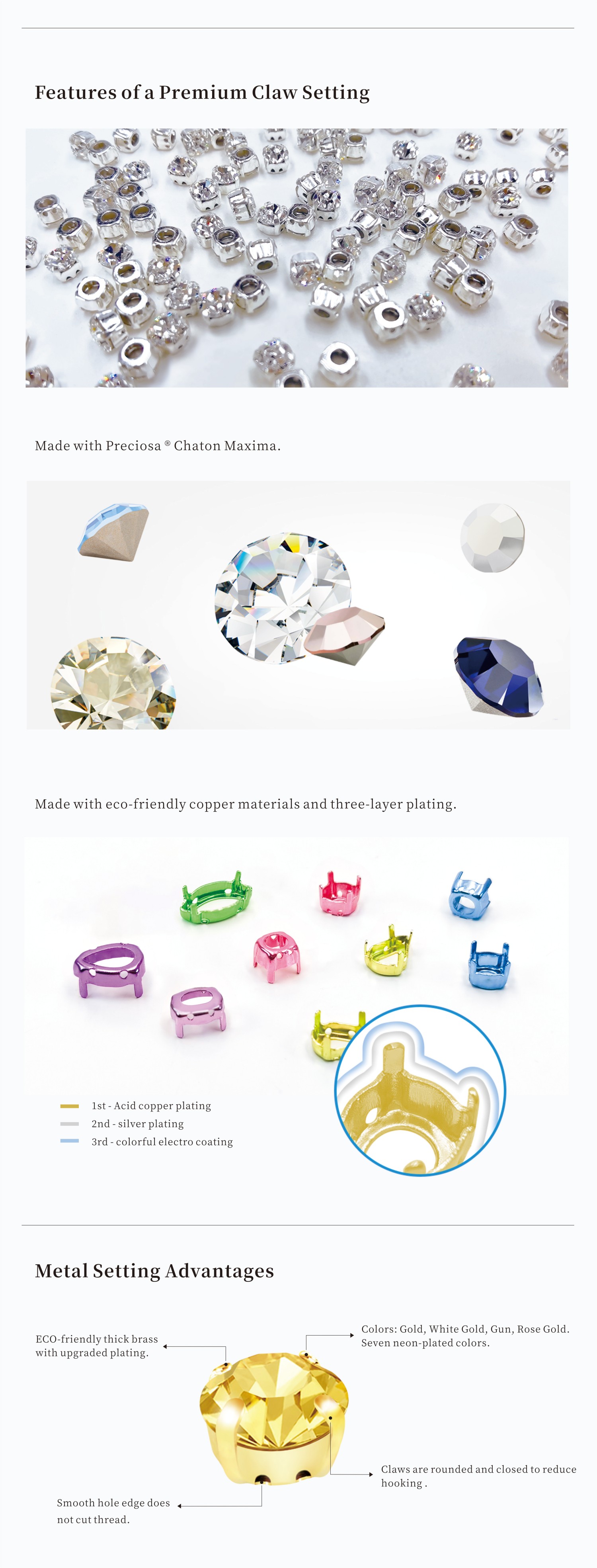 Prong Set Rhinestones - classical - quality advantage