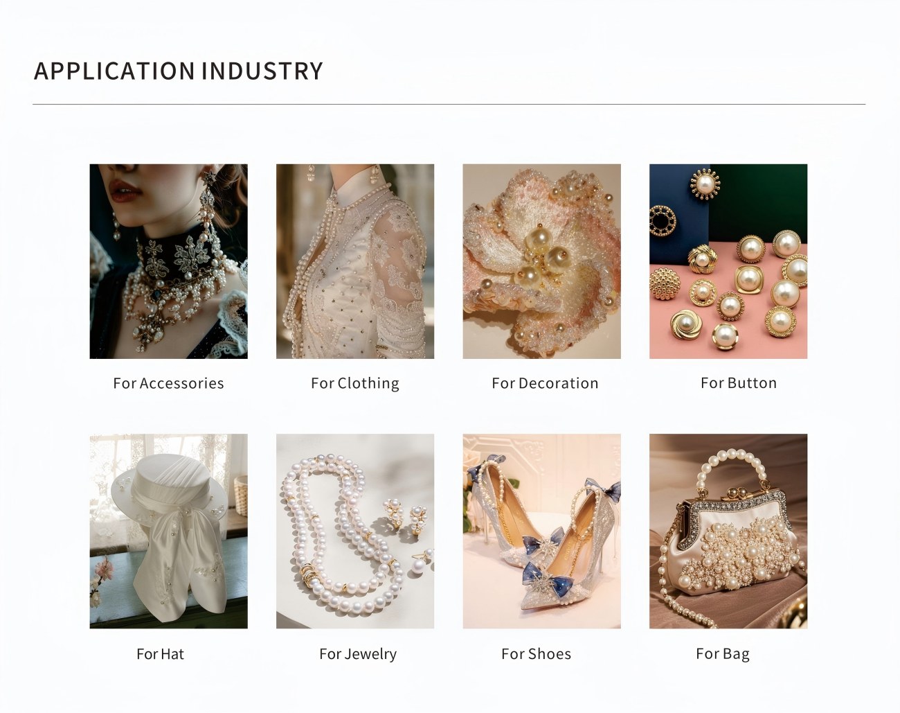 crystal pearls application