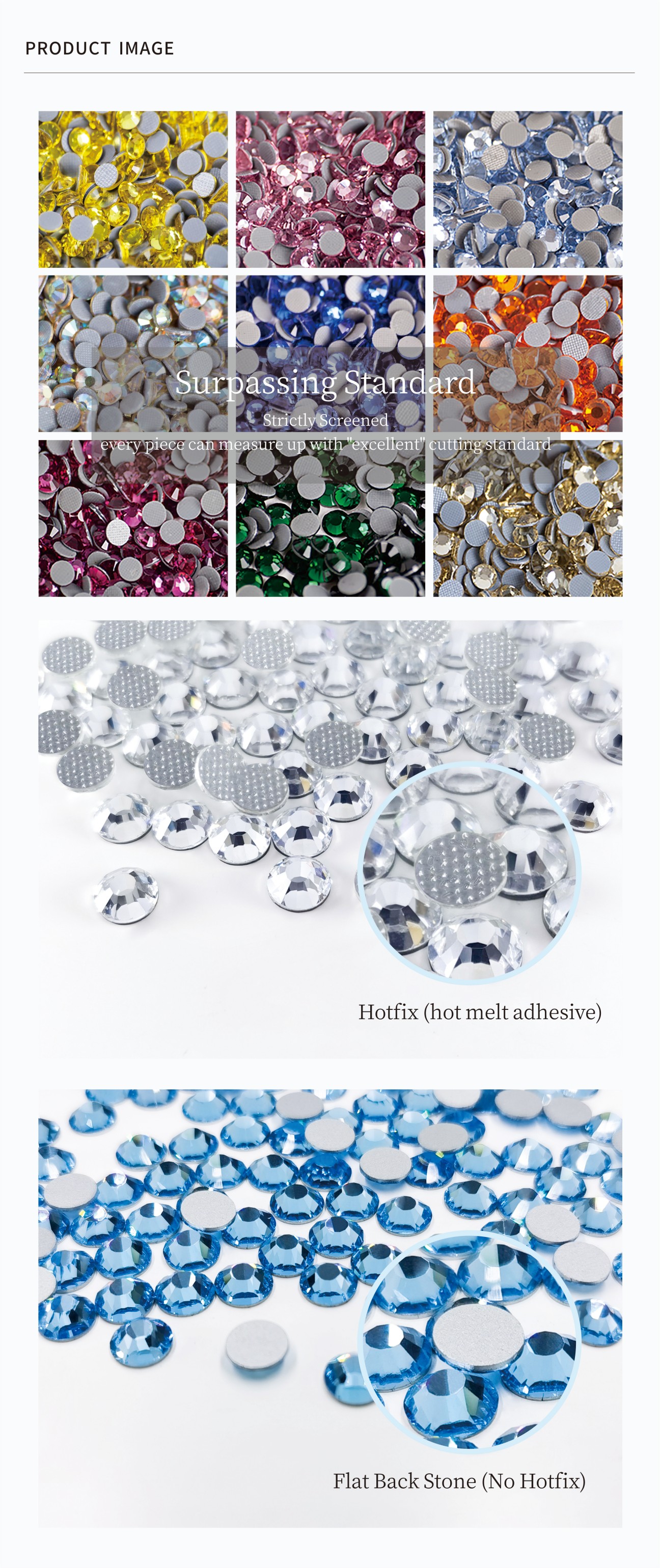 U2028 Hot Fix Rhinestones: Product Images