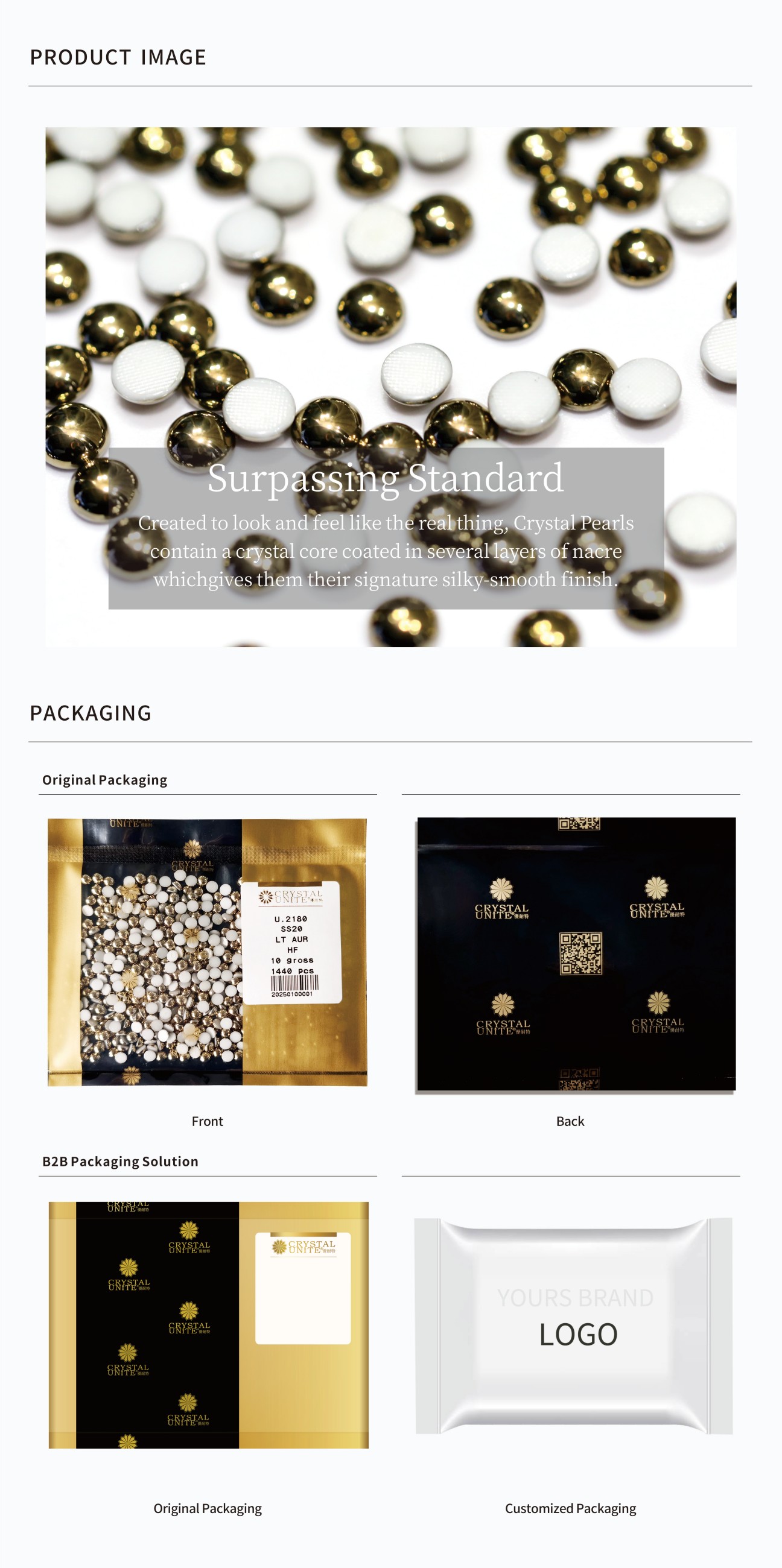 Hotfix pearls  Images & Packaging